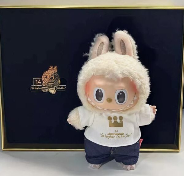 Pop Mart 14th Anniversary "Labubu" Vinyl Face Figure Sealed Gift Box