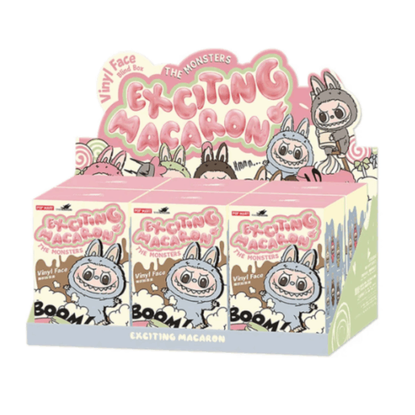 POP MART LABUBU THE MONSTERS - Exciting Macarons Vinyl Face Doll V1 (SET)